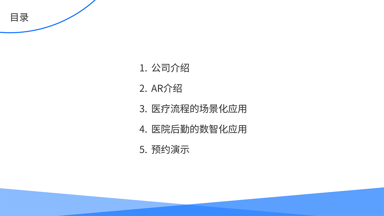 AR医疗全场景解决方案-目录